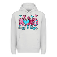 Dove Grey xoxo hugs and kisses olivia Premium Hoodie - OliviaCreatesArt