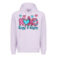 Lilac xoxo hugs and kisses olivia Premium Hoodie - OliviaCreatesArt