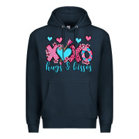 Navy xoxo hugs and kisses olivia Premium Hoodie - OliviaCreatesArt