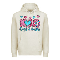 Oatmeal Heather xoxo hugs and kisses olivia Premium Hoodie - OliviaCreatesArt