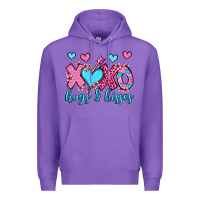 Purple xoxo hugs and kisses olivia Premium Hoodie - OliviaCreatesArt
