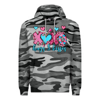 Slate Camo xoxo hugs and kisses olivia Premium Hoodie - OliviaCreatesArt