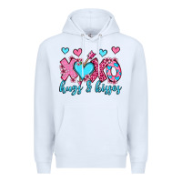 White xoxo hugs and kisses olivia Premium Hoodie - OliviaCreatesArt