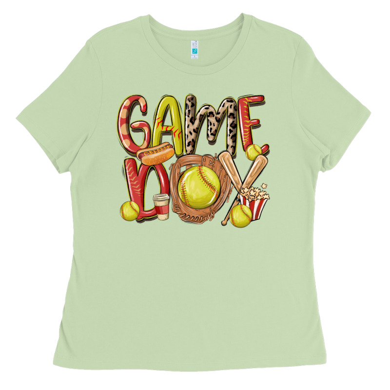 Game Day Softball Ladies Tee by MaliasSmallBusiness | Teevron