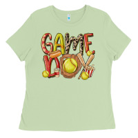 Matcha game day softball Ladies Tee - MaliasSmallBusiness