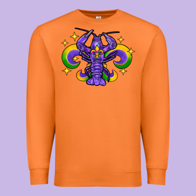 Mardi Gras Crawfish 2 Premium Sweatshirt Designed By Fadigitalartstudio