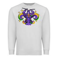 Dove Grey mardi gras crawfish 2 Premium Sweatshirt - FaDigitalArtStudio
