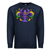 Navy mardi gras crawfish 2 Premium Sweatshirt - FaDigitalArtStudio