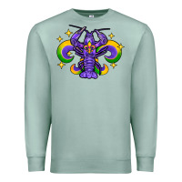 Seafoam mardi gras crawfish 2 Premium Sweatshirt - FaDigitalArtStudio