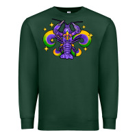 Sports Green mardi gras crawfish 2 Premium Sweatshirt - FaDigitalArtStudio