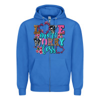 True Royal love more worry less olivia Zipper Hoodie - OliviaCreatesArt