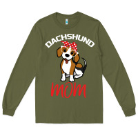 Army Green Dachshund Mom Long Sleeve Tee - Bettercallsaul