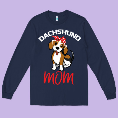 Dachshund Mom Long Sleeve Tee Designed By Bettercallsaul