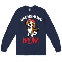 Navy Dachshund Mom Long Sleeve Tee - Bettercallsaul