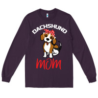 Plum Dachshund Mom Long Sleeve Tee - Bettercallsaul