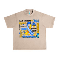 French Oak down syndrome awareness typography Urban Heavy Tee - Artiststas