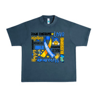 Midnight Navy down syndrome awareness typography Urban Heavy Tee - Artiststas