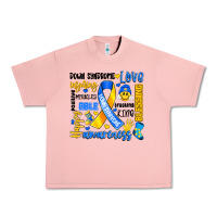 Salmon down syndrome awareness typography Urban Heavy Tee - Artiststas