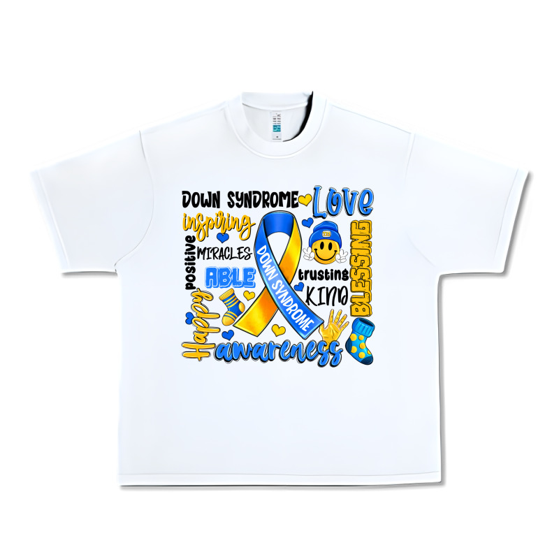 Down Syndrome Awareness Typography Urban Heavy Tee by Artiststas | Teevron