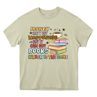 Mossy money can't buy happiness but it can buy books Heavy Core Tee - MaliasSmallBusiness