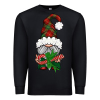 Black Christmas Gnome With Candy Premium Sweatshirt - BundleAndBundleShop