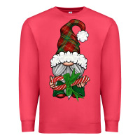 Cardinal Christmas Gnome With Candy Premium Sweatshirt - BundleAndBundleShop