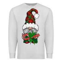 Dove Grey Christmas Gnome With Candy Premium Sweatshirt - BundleAndBundleShop
