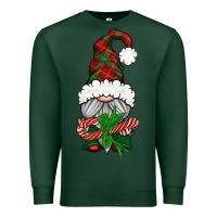 Sports Green Christmas Gnome With Candy Premium Sweatshirt - BundleAndBundleShop