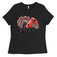 Black cheer Ladies Tee - MaliasSmallBusiness