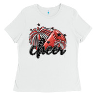 White cheer Ladies Tee - MaliasSmallBusiness