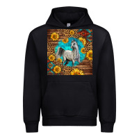 Black arabian horse Urban Hoodie - LillyAllenDesigns
