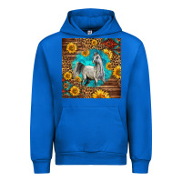 Cobalt arabian horse Urban Hoodie - LillyAllenDesigns