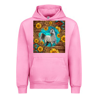 Fuchsia Pink arabian horse Urban Hoodie - LillyAllenDesigns