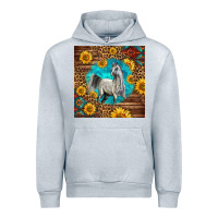 Heather Grey arabian horse Urban Hoodie - LillyAllenDesigns