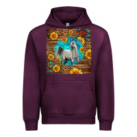 Mauve Wine arabian horse Urban Hoodie - LillyAllenDesigns