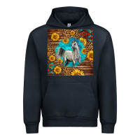 Navy arabian horse Urban Hoodie - LillyAllenDesigns