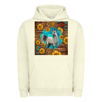 Pigment Pistachio arabian horse Urban Hoodie - LillyAllenDesigns