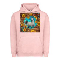 Pigment Salmon arabian horse Urban Hoodie - LillyAllenDesigns