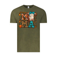 Vintage Olive Western Fall Cow Mama Vintage Tee - LillyAllenDesigns