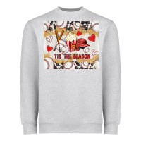 Heather Grey tis' the season with cowhide tumbler tbs Heavyweight Sweatshirt - TumblerDesignByShophia