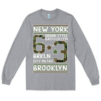 Heather Grey Newyork Brooklyn Long Sleeve Tee - Bettercallsaul