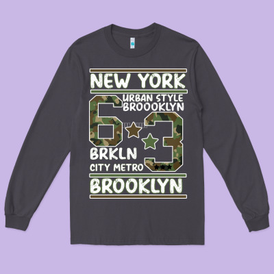 Newyork Brooklyn Long Sleeve Tee Designed By Bettercallsaul