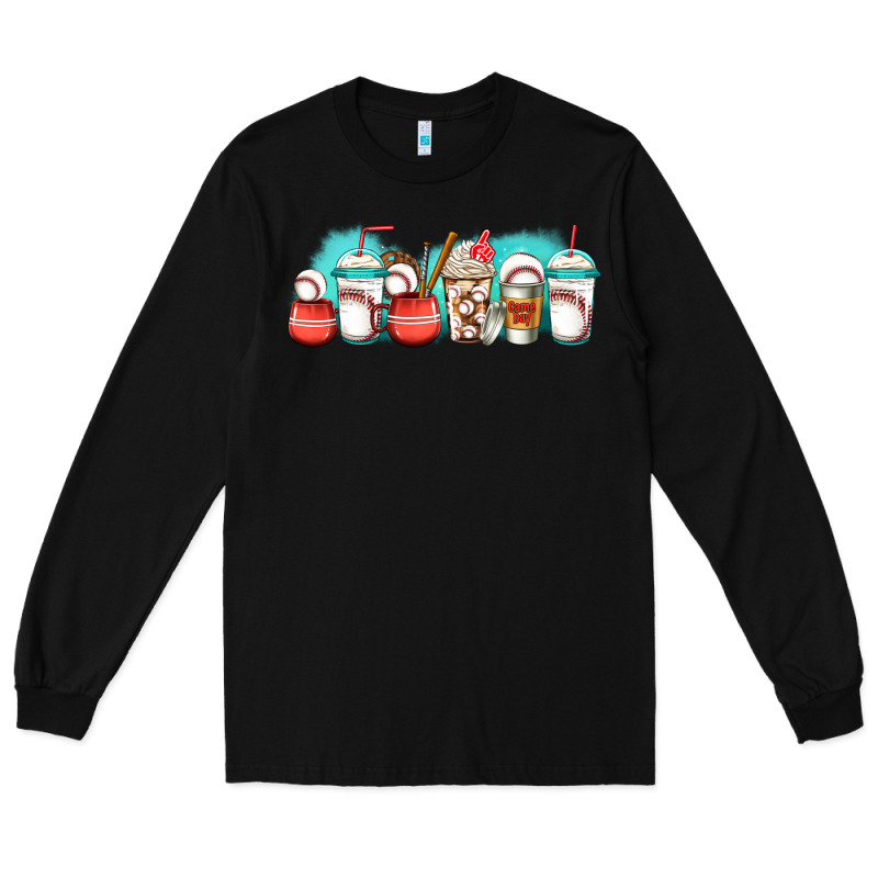 Baseball Coffee Cups Libbey Glass Long Sleeve Tee by Jasminsmagicworld | Teevron