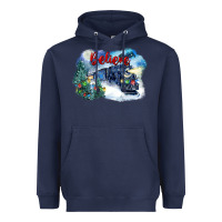 Navy believe polar express Heavyweight Hoodie - FaDigitalArtStudio