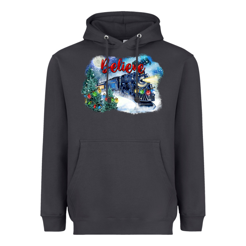 Believe Polar Express Heavyweight Hoodie by FaDigitalArtStudio | Teevron