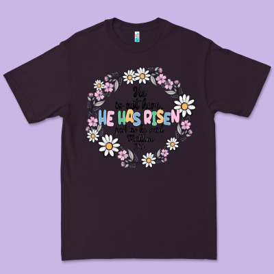 He Has Risen Premium Tee Designed By Maliassmallbusiness