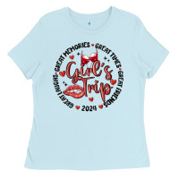 Baby Blue girl's trip Ladies Tee - MaliasSmallBusiness