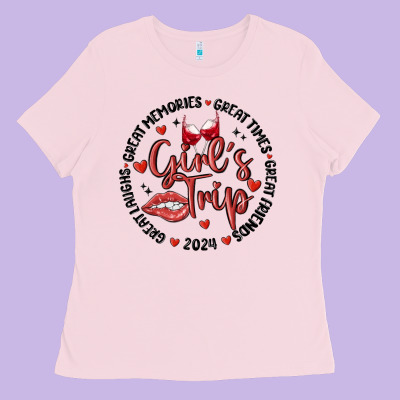 Girl's Trip Ladies Tee Designed By Maliassmallbusiness