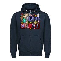 Navy cupids favorite nurse olivia Zipper Hoodie - OliviaCreatesArt