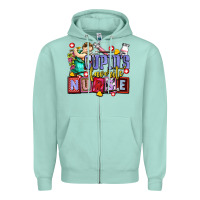 Seafoam cupids favorite nurse olivia Zipper Hoodie - OliviaCreatesArt